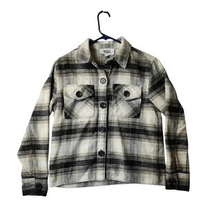 BB Dakota Plaid‎ Boxy Shacket Shirt Jacket Women Casual Size [Small]